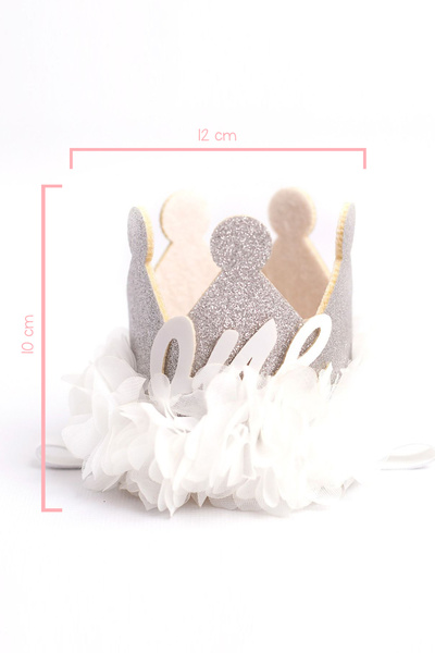 Le Mabelle Silver 1 Year Old Queen Birthday Crown