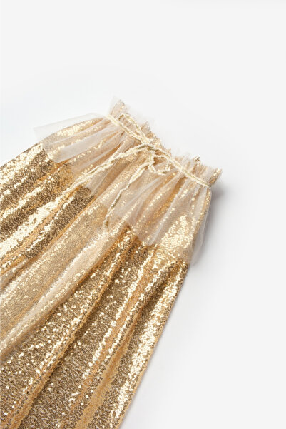 Le Mabelle Κάπα για πάρτι για κορίτσια με χρυσές παγιέτες