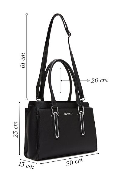 Derimod Women's Black Long Strap Handbag 25Sbd 260814