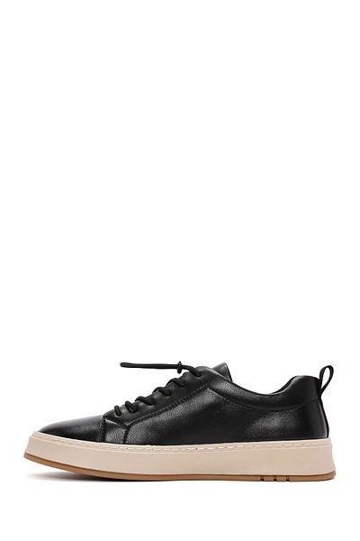 Derimod Men's Black Lace-Up Leather Sneaker 25Sfd 691018