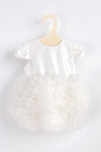 Le Mabelle White Short Sleeve Tutu Baby Princess Dress - Lina