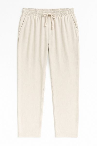Redline Luxe Men's Linen Blend - Comfortable Baggy Pants, Wide Leg New Season