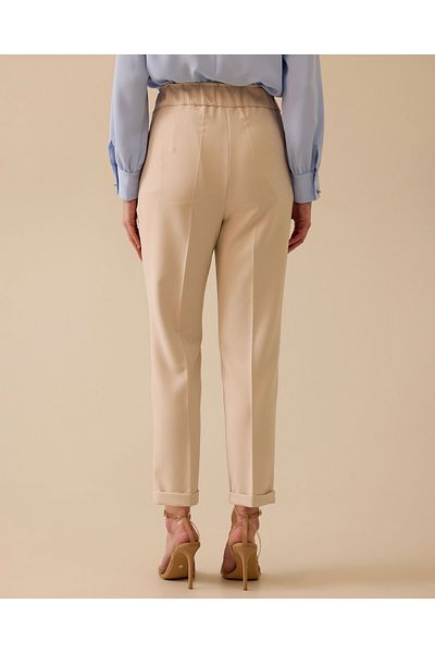 SEÇİL Seçil Women's Waist Gathered Carrot Cut Trousers 10002511010031