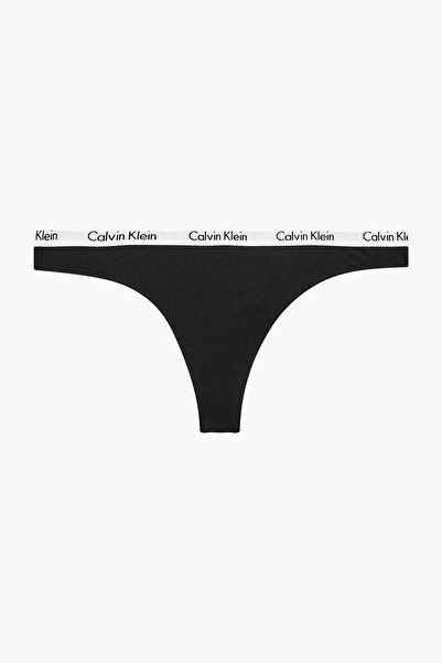 Calvin Klein Kadın Calvin Klein İmzalı Elastik Bantlı Siyah Külot 0000D1617E 001