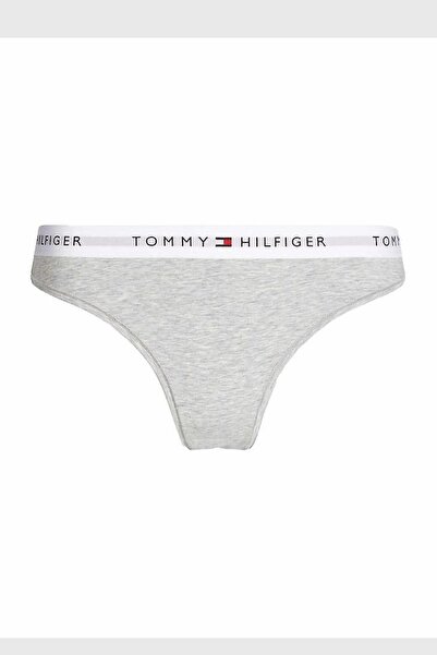 Tommy Hilfiger Kadın Marka Logolu Elastik Bantlı Günlük Kullanıma Uygun Gri Külot UW0UW03836 P61