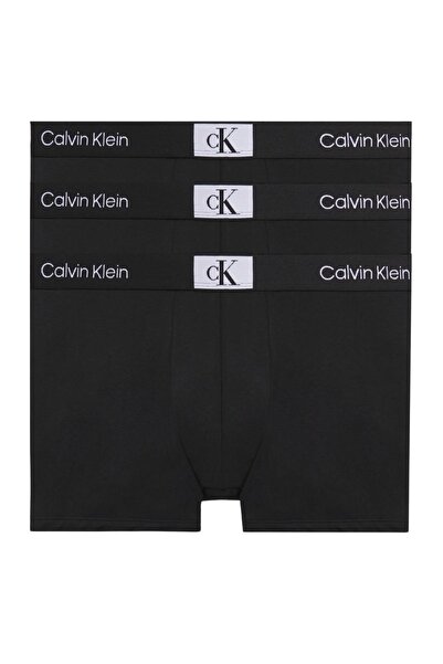 Calvin Klein Ανδρικά μαύρα μποξεράκια Calvin Klein Signature με λάστιχο 000Nb3528A Ub1