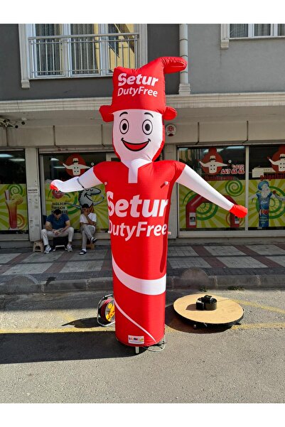 ÖZEL TASARIM VE BASKILAR İLE 3 METRE BOYUNDA MDF ALT TABLA PARAŞÜT KUMAŞ LED IŞIKLI REKLAM BALONU