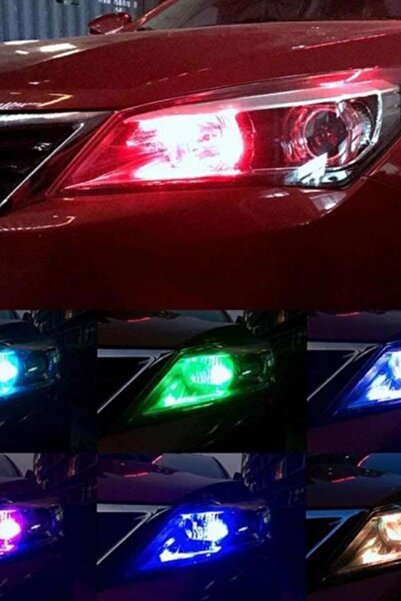 Baghes Uzaktan Kumandalı 18 Led T10 RGB Renk Değiştiren Park Ledi Ampulü