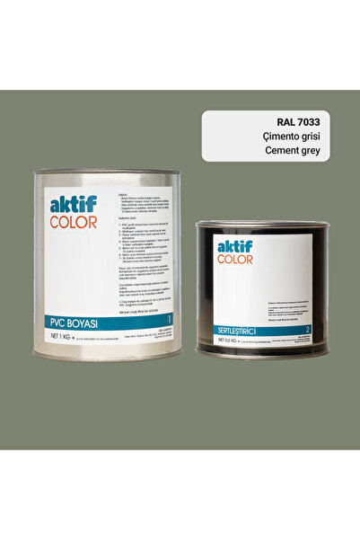 Aktif Color RAL 7033 - Çimento Grisi / Aktif Color Pvc Boyası (Pimapen Boyası...