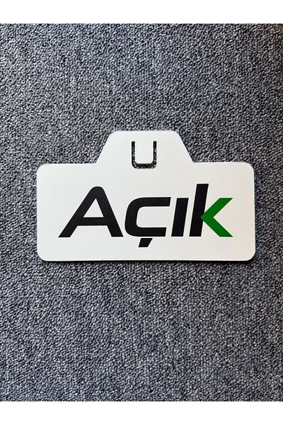 Yönline Double-Sided Open-Closed Door Sign with Bracket – Easy to Attach and Remove with Suction Cup