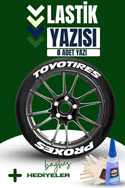 Baghes Toyo Tires Proxes Motosiklet Ve Otomobil Araç 3d Oto Lastik Yazısı Sti...