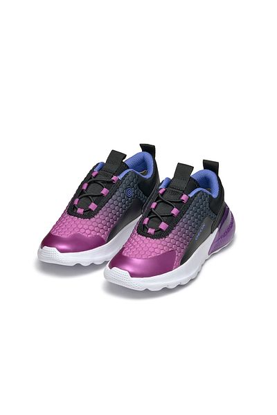 Geox Girl's Pink Activart Illuminus Lighted Lace-Up Sneaker J46Lza0Ee9Jc0037