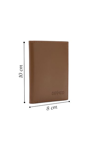 Derimod Tan Leather Men's Card Holder - 000A2D 301118