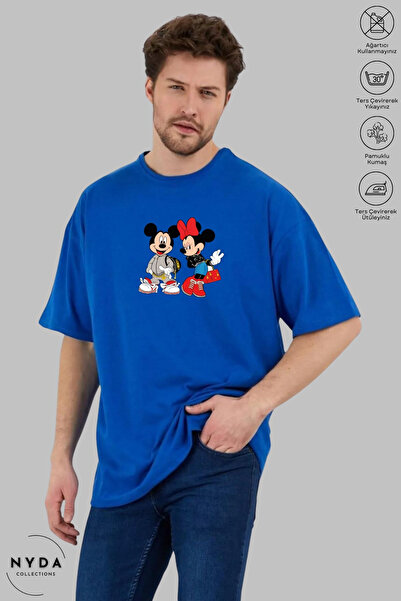 Nyda Collections Μπλουζάκι Unisex με λαιμόκοψη ποδηλάτου, με στάμπα Minnie Mi...