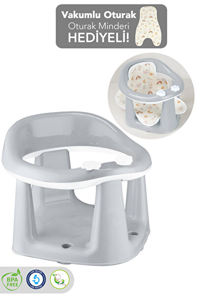 Meleni Baby Vakum Tabanlı Bebek Mama Sandalye Oturağı Oyuncaklı Banyo Oturağı...