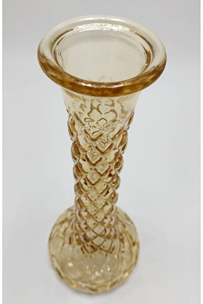 Ebruli hediyelik Handmade Gold Color Diamond Model Glass Carnation 25cm