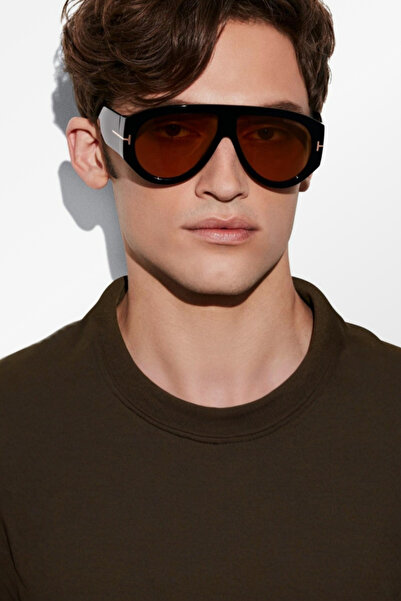 Chunky Frame Jaun Vintage Siyah Sarı Unisex Güneş Gözlüğü