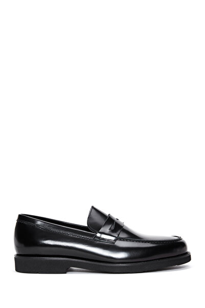 Derimod Men's Black Patent Leather Classic Loafer 24Wfd600622