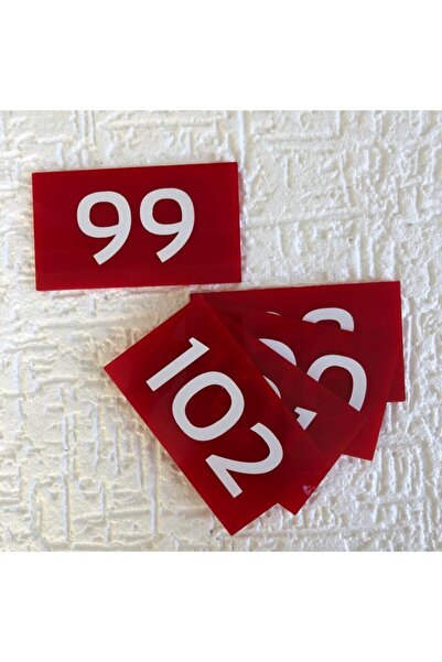 Yönline Decorative Apartment Door Number Plexi- Number 100