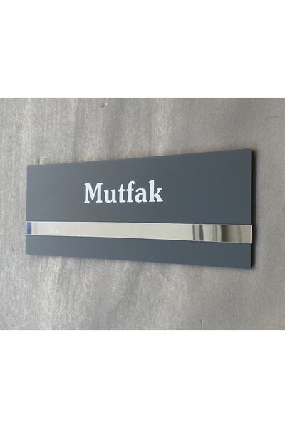 Yönline Soft Seri Minimal Pleksi Kendinden Yapışkanlı Mutfak Kapı Isimliği