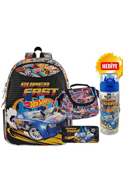 HOT WHEELS Okul Sırt Çantası , Beslenme Çantası , Kalem Çantası