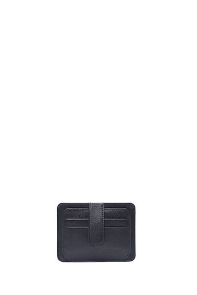 Derimod Men's Navy Blue Leather Card Holder 000A2D307318