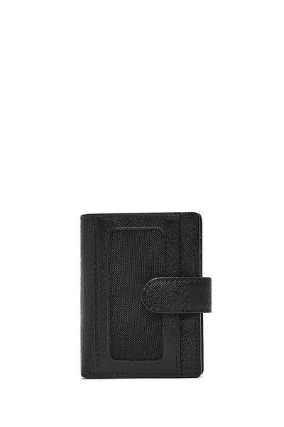 Derimod Men's Black Leather Card Holder 000A2D3094Cv