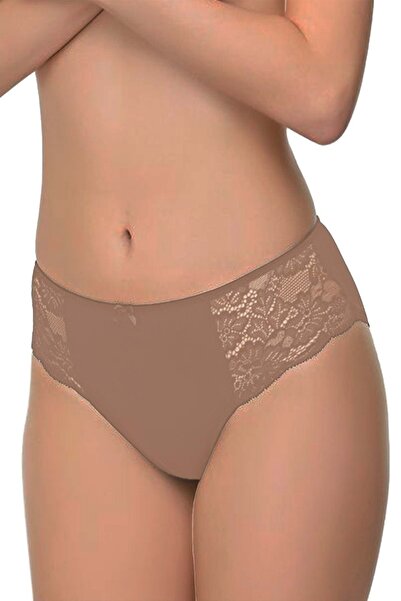 Belinay 0240 Chiloți de damă cu dantelă pe laterale Mink XL