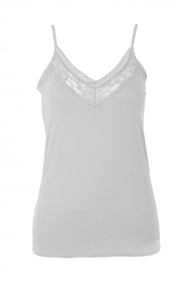 Belinay 1134 Δαντελένιο Μπλουζάκι με λουράκι Mink M