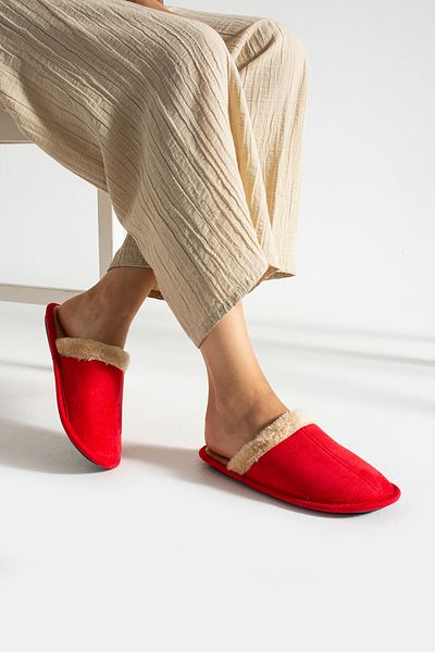 Special Action Men's and Women's Home Slippers - Winter Dowry Slippers with Fur Inside, Light Sole, Noiseless (Narrow Fit)