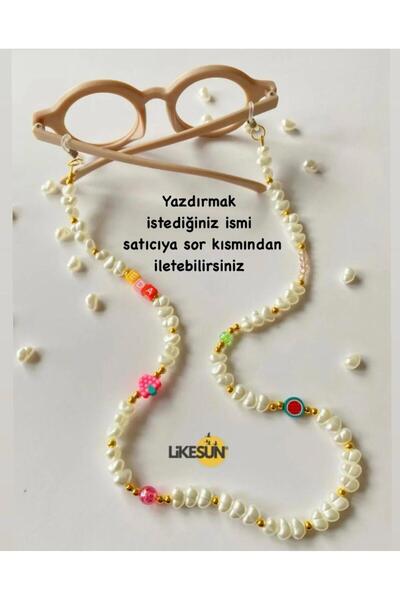 LiKESUN HOME Prenses İsimli Çocuk Gözlük Askısı Gözlük İpi Gözlük Zinciri (55...