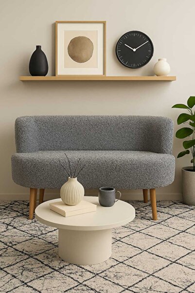 eda hacıoğlu edam bedding group Gri Teddy Çift Kişilik Berjer (SALON, BALKON, OFİS)