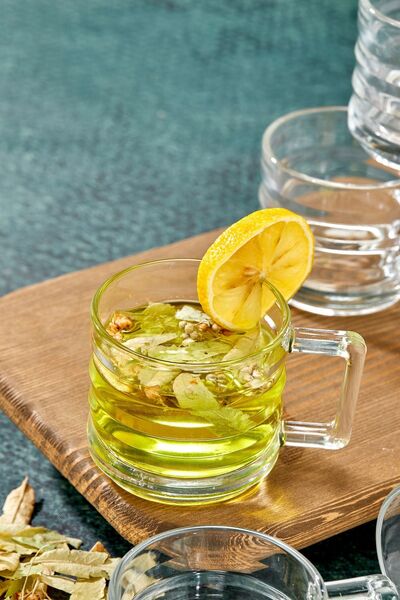 EMBazaar 6-Piece Glass Mug with Handle | Tea Cup Glass Mug Espresso Soft Drink Cup, Herbal Tea Cup