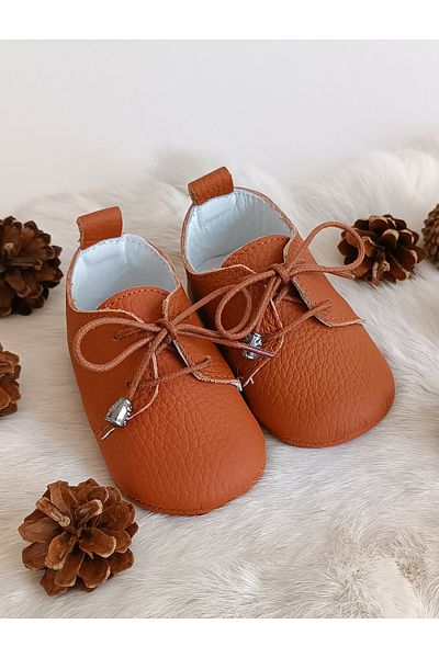 Hodore Alfa Taba Genuine Leather Baby Loafers