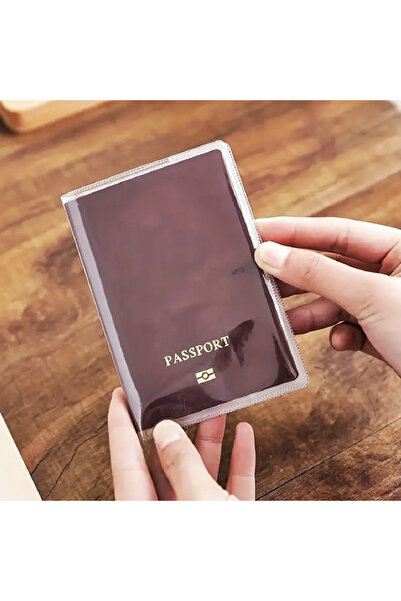 Boldy Husă pentru pașaport - Suport pentru pașaport - Husă transparentă de protecție pentru pașaport Protector pentru pașaport Portofel pentru pașaport 1 bucată