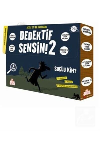 Nesil Çocuk Yayınları Dedektif Sensin Serisi 2 4'lü Set.
