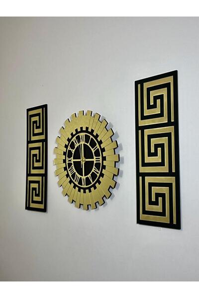 EYKA STORE Dekoratif Duvar Saati 3 lü Set