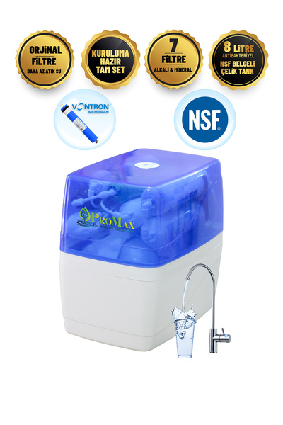 Genel Markalar 15 AŞAMALI MİNERAL & ALKALİ VONTRON MEMBRAN NSF ÇELİK TANKLI S...