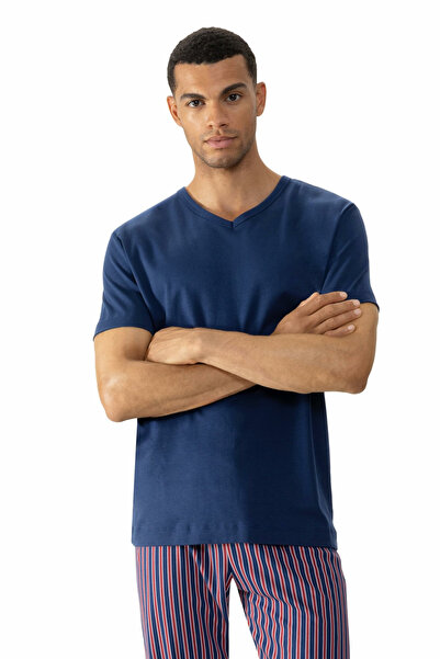 MEY Pánské tričko s kulatým výstřihem v jednobarevných barvách