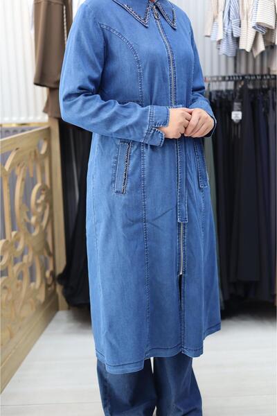 BERELANCE belden bağlamalı yazlık kot ceket