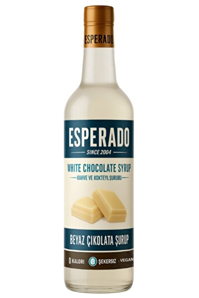 ESPERADO Şekersiz ( Sugar Free ) Beyaz Çikolata Aromalı Kahve & Kokteyl Şurub...