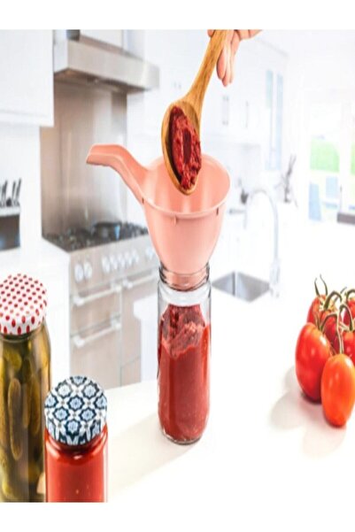 Bastonlu Plastic Non-Spill Canning Jar Funnel 3 Handles Jar Funnel