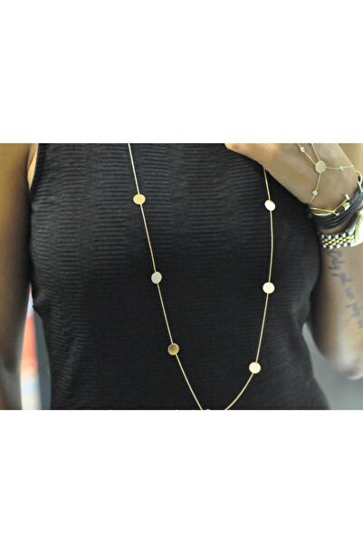 ByGoldenHouse İri Pullu Uzun Kolye
