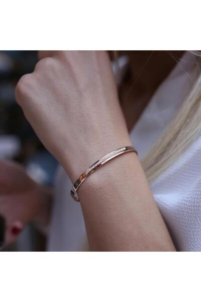 ByGoldenHouse Pırlanta Sıra Taş Kemer Bilezik