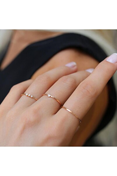 ByGoldenHouse Üçlü Kombin Yüzük