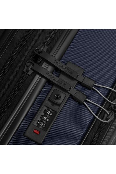 Police Troler de cabină London cu 4 roți, 55 cm, compartiment pentru laptop cu pliuri extensibile