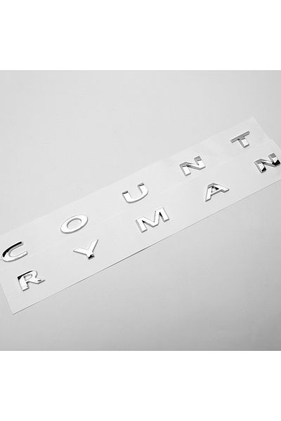 Choice Chrome 3d ABS Chrome Black Country Man Logo Countryman Emblem Letters Car Bagde For R60 F60 Countrym