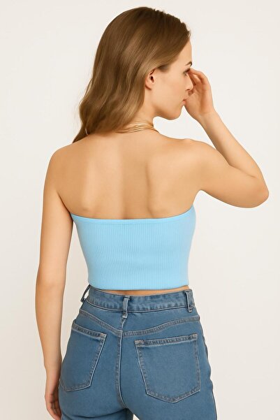 HAKKE Seamles Strapless Crop Bustier