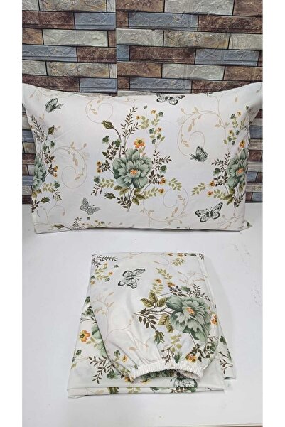 Gasel Home Cotton Ranforce Fabric Single Elastic Sheet Set 100x200 120x200