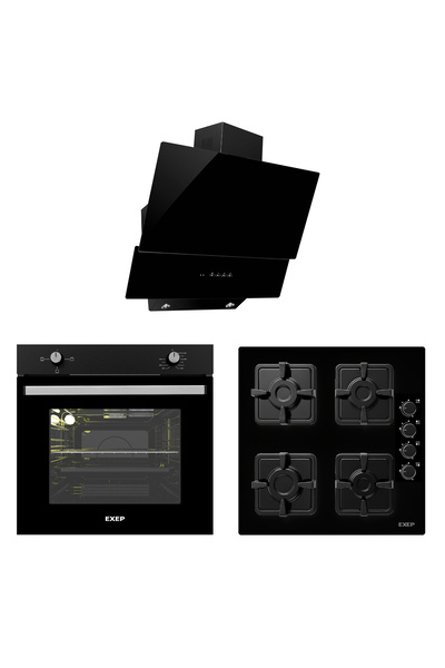 Exep Smart Siyah 3 Lü Ankastre Set (ed402-eo320-ef200)